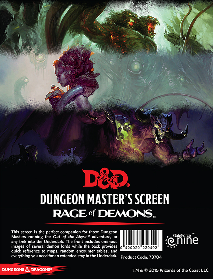 Dungeon Master's Screen: Rage of Demons