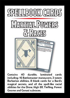 Spellbook Cards: Martial Powers & Races (73914)